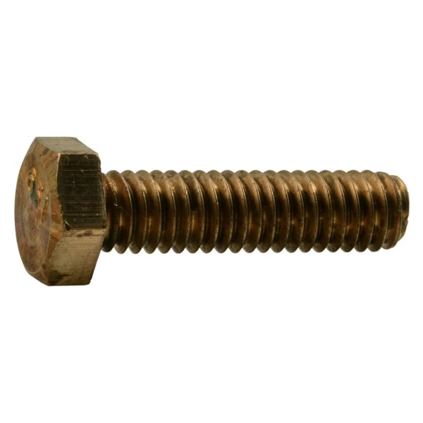 Midwest Fastener 5/16"-18 Hex Head Cap Screw, Silicon Bronze, 1-1/4 in L, 6 PK 39343
